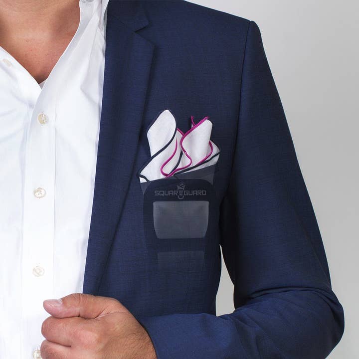 POCKETSQUARES - Wholesale Pocket Square - Men's - SquareGuard Pocket Square Holder Regular (12 Pack)