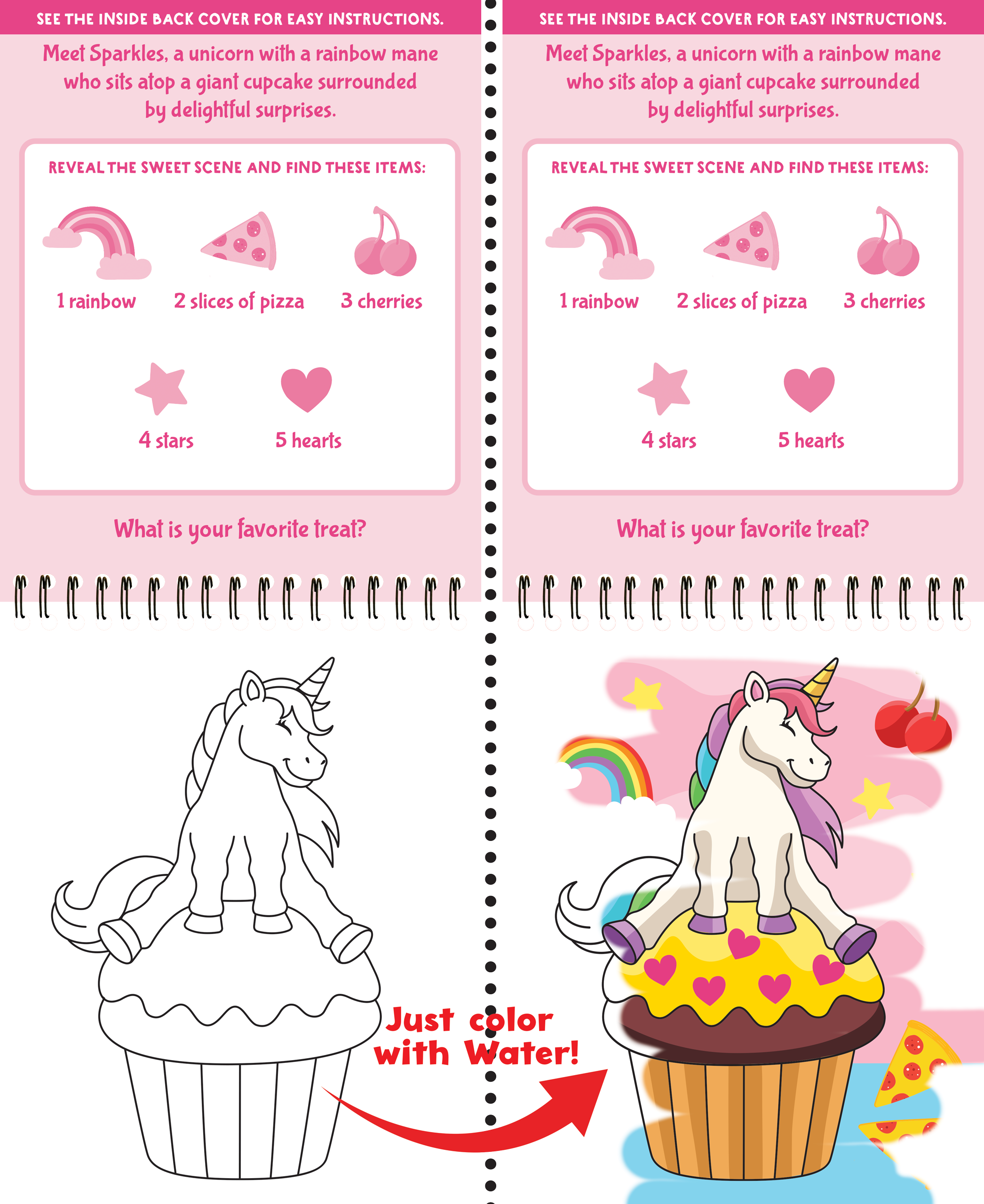 Peter Pauper Press - Wholesale Book - Kids - Color With Water - Unicorns4