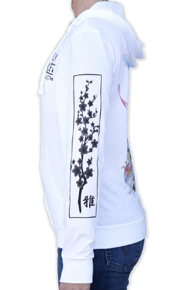 White Fire Bird - Women's Light Weight Zip Hoodie for wholesale on Faire1