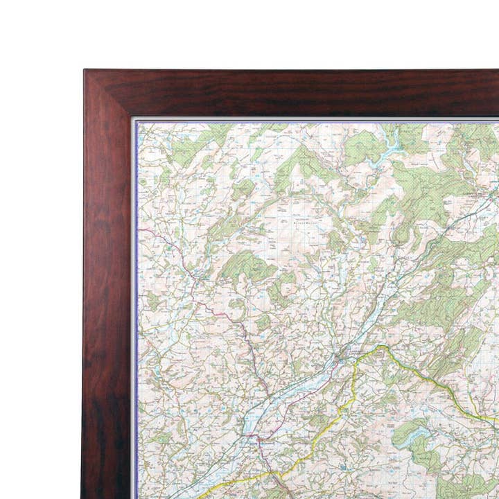 Brecon Beacons - Mappa murale del Parco Nazionale del Regno Unito per la vendita all'ingrosso da parte di Map Marketing Limited