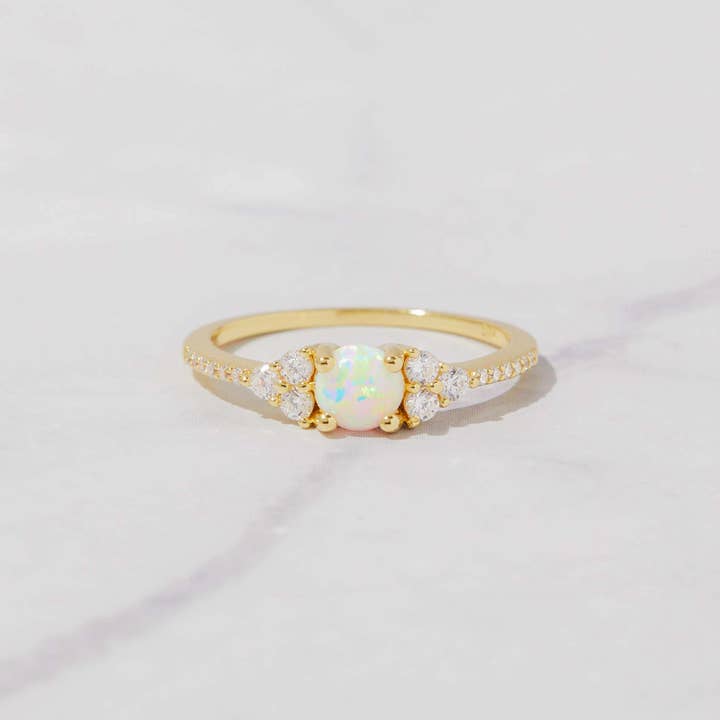 Sami Jewels - Wholesale Multi-Stone Ring - Dainty Opal Ring