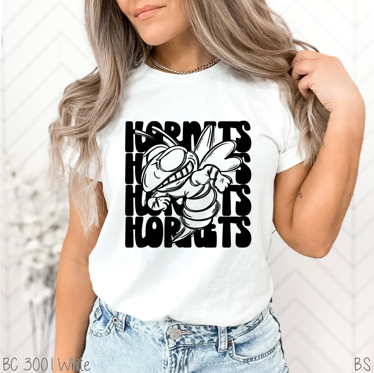 Bama Screens - Wholesale Sublimation Transfer - Hornets Stacked Mascot #BS57670