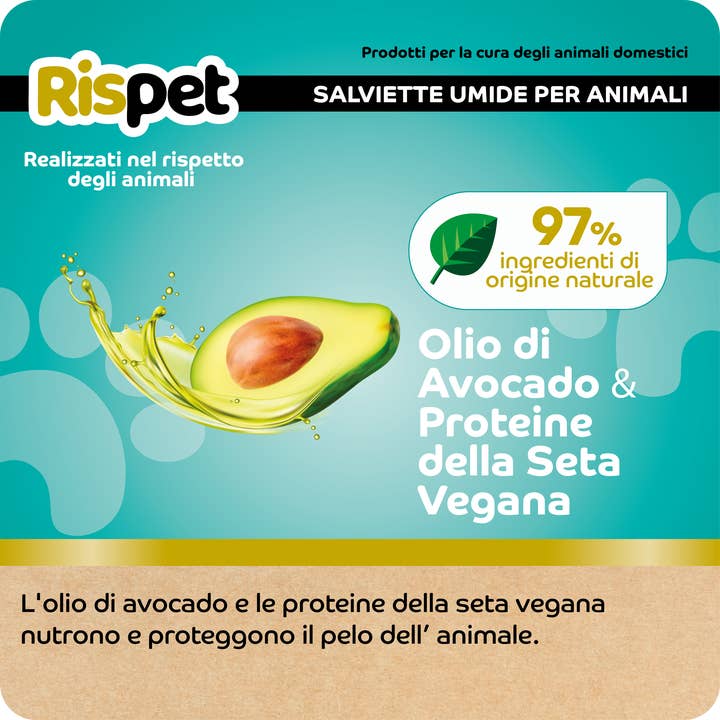 Babylino - Wholesale Pet Grooming Aid - Dog - Rispet XL Sanitizing Wipes Avocado and Silk for Pet, 54 Units2