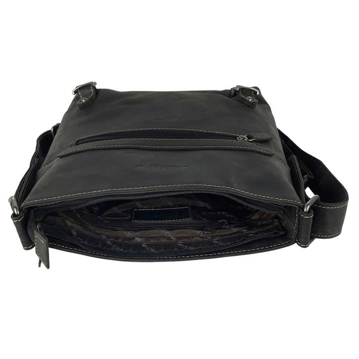 Arrigo – Großhandel Schultertasche – Unisex – Arrigo Unisex-Schultertasche aus Büffelleder, 3 Farben18