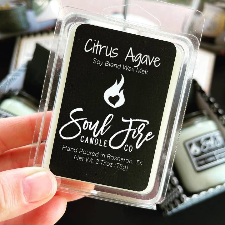 Citrus Agave Wax Melt for wholesale by Soul Fire Candle Company