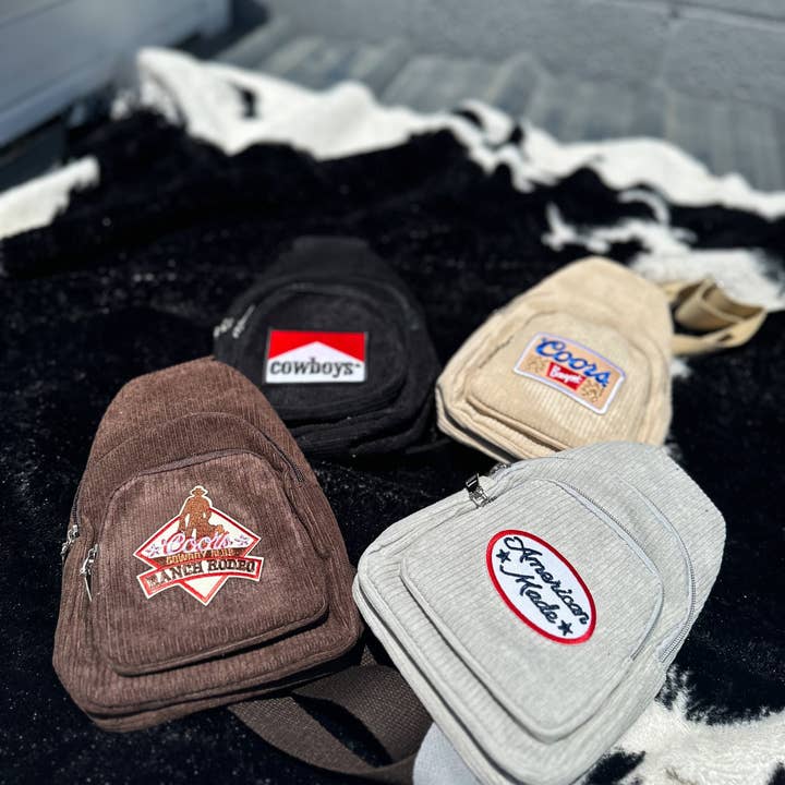 Hill + Hyde&Co - Wholesale Crossbody Bag - Women's - Corduroy Sling Bag8