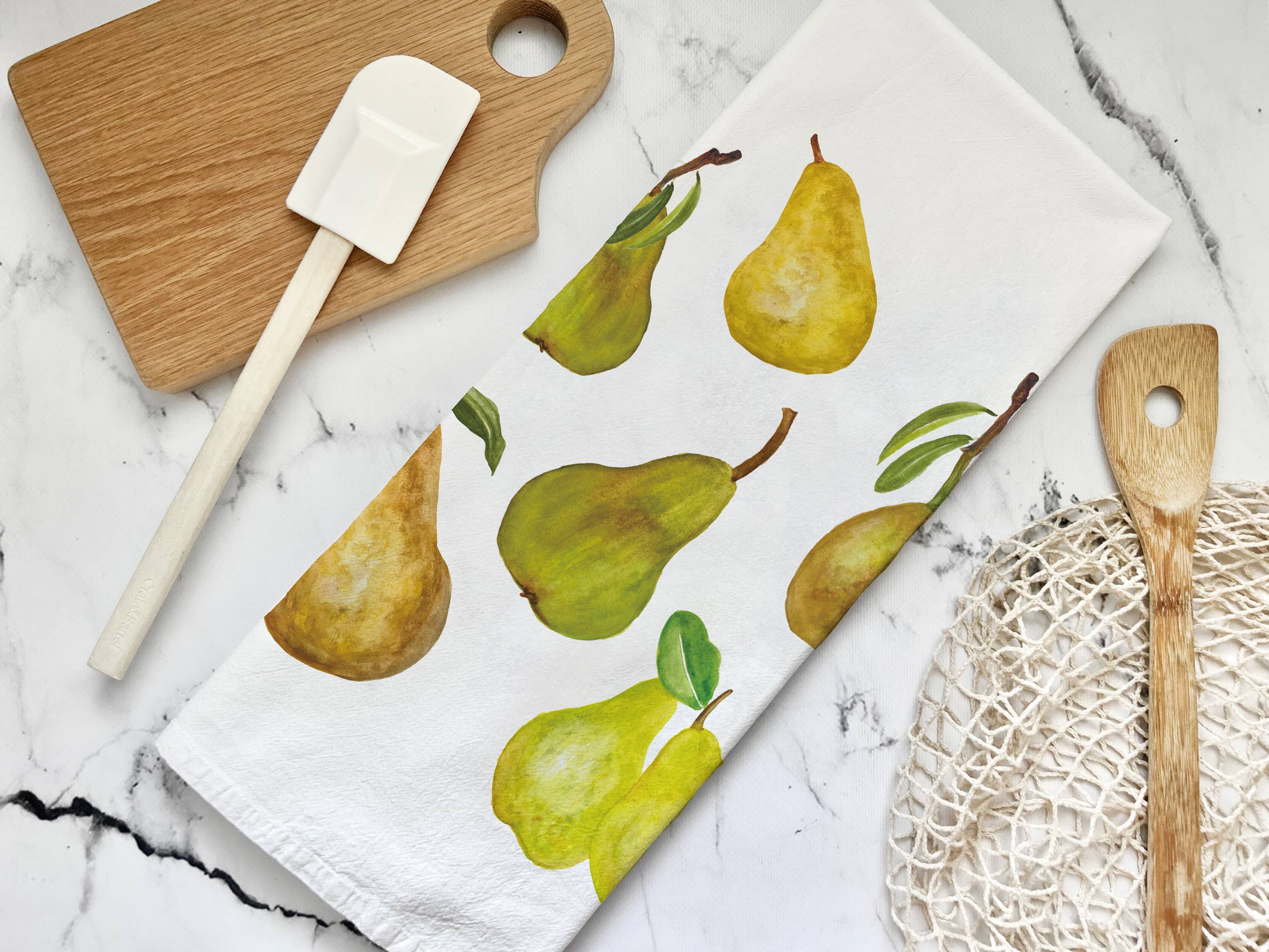 Honey Brush Design® - Wholesale Tea Towel - Pear Tea Towel1