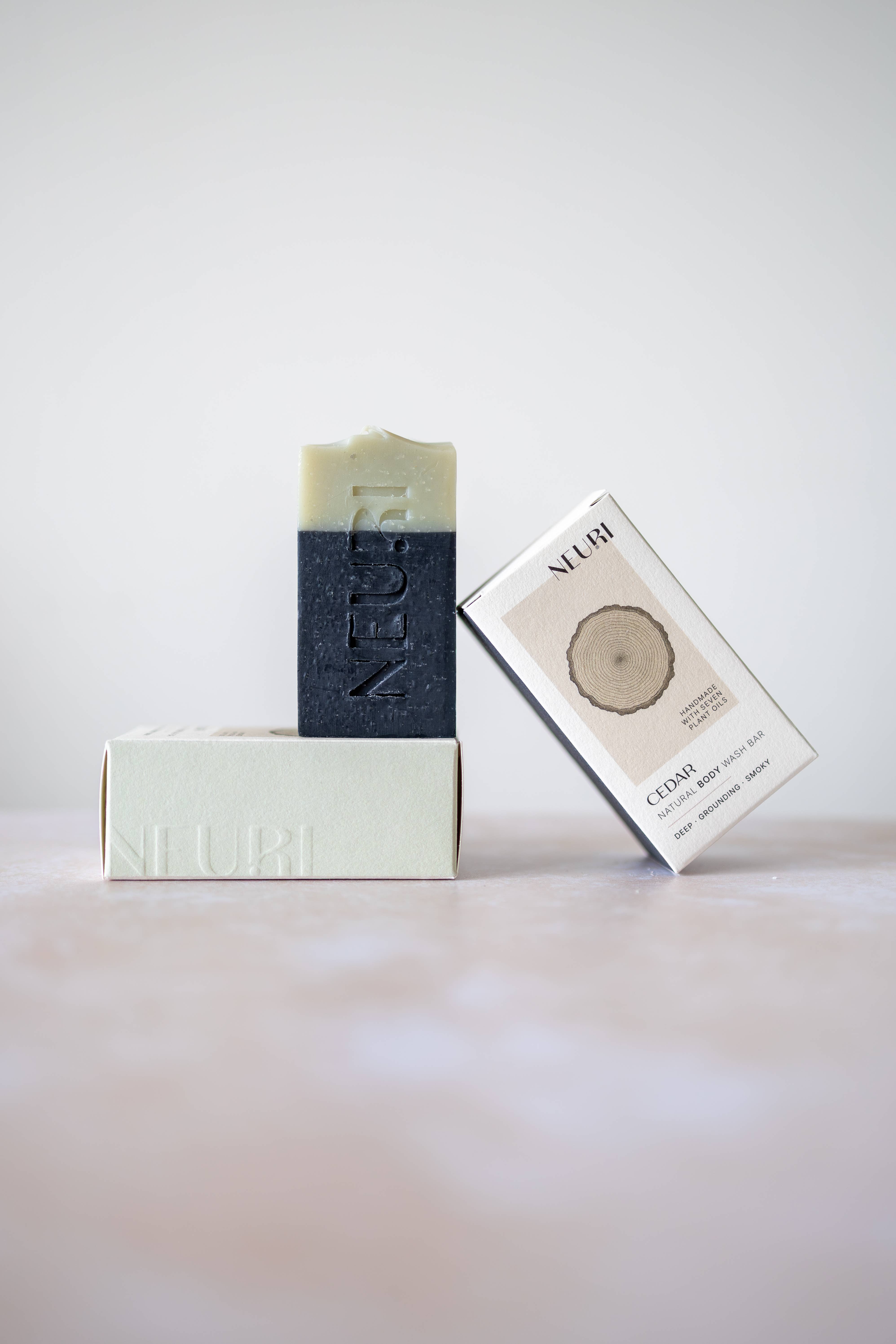Neuri – wholesale Bar Soap – CEDAR Luxury BODY Wash Bar – Deep/Grounding/Smoky3