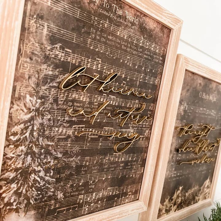 WillowBee Signs & Designs - Wholesale Sign - Vintage Christmas Carol Signs - Dark Background4