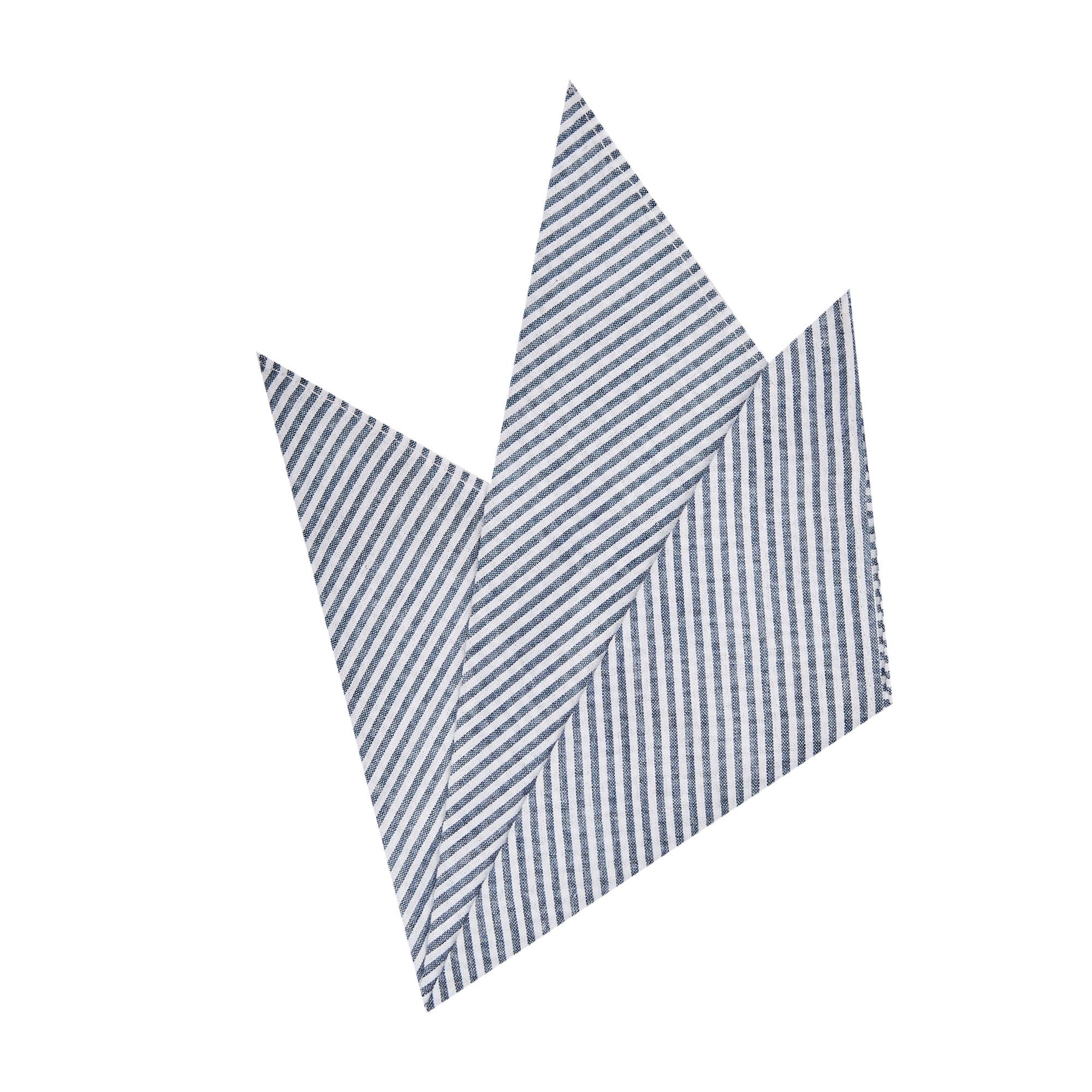 Jacob Alexander - Vente Mouchoir de poche – homme - Pochette rayée en seersucker pour homme17