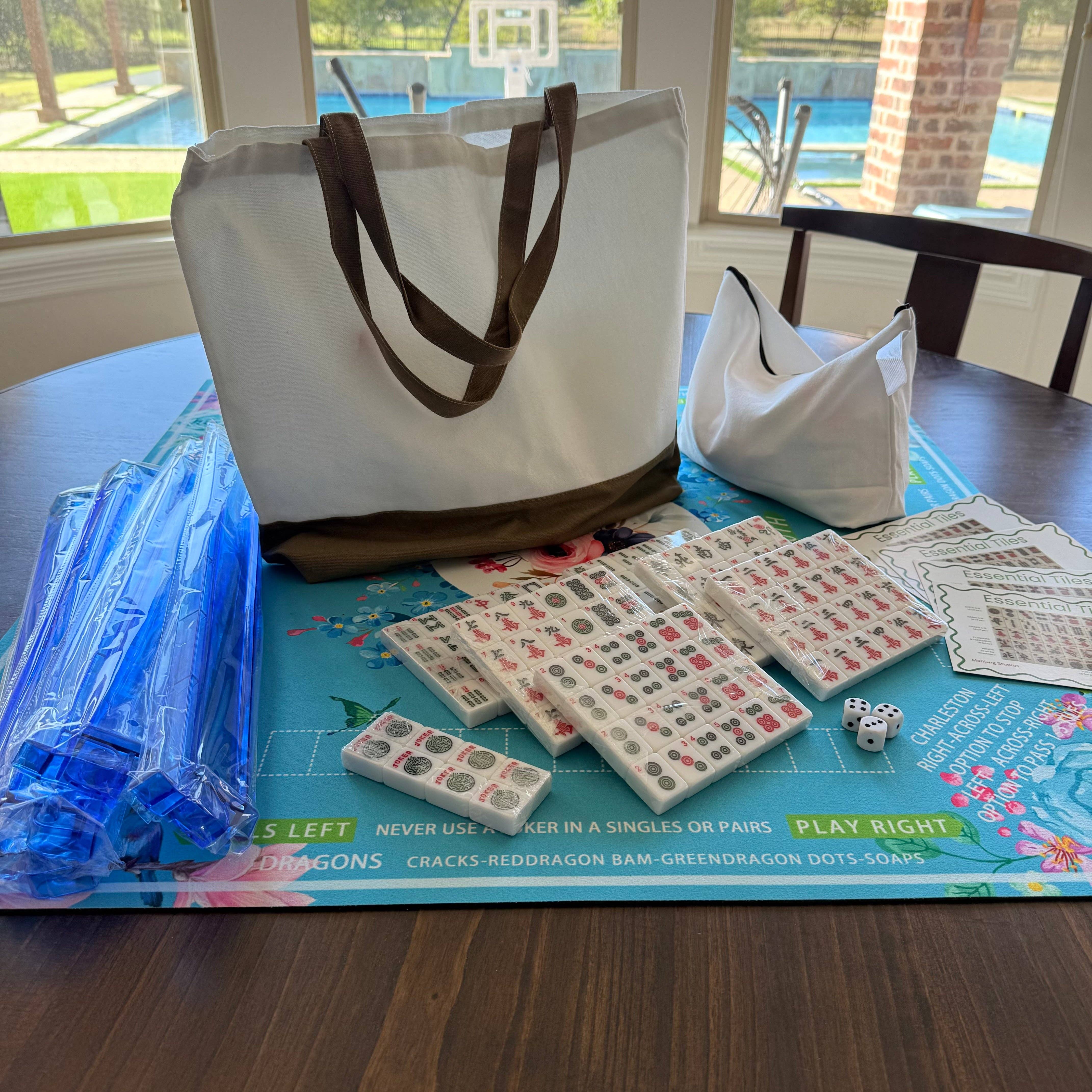 Mahjong Studios - Wholesale Board Game - All In One - Mahjong Tile Set + Bag - American Mahjong Set 152 Tiles15