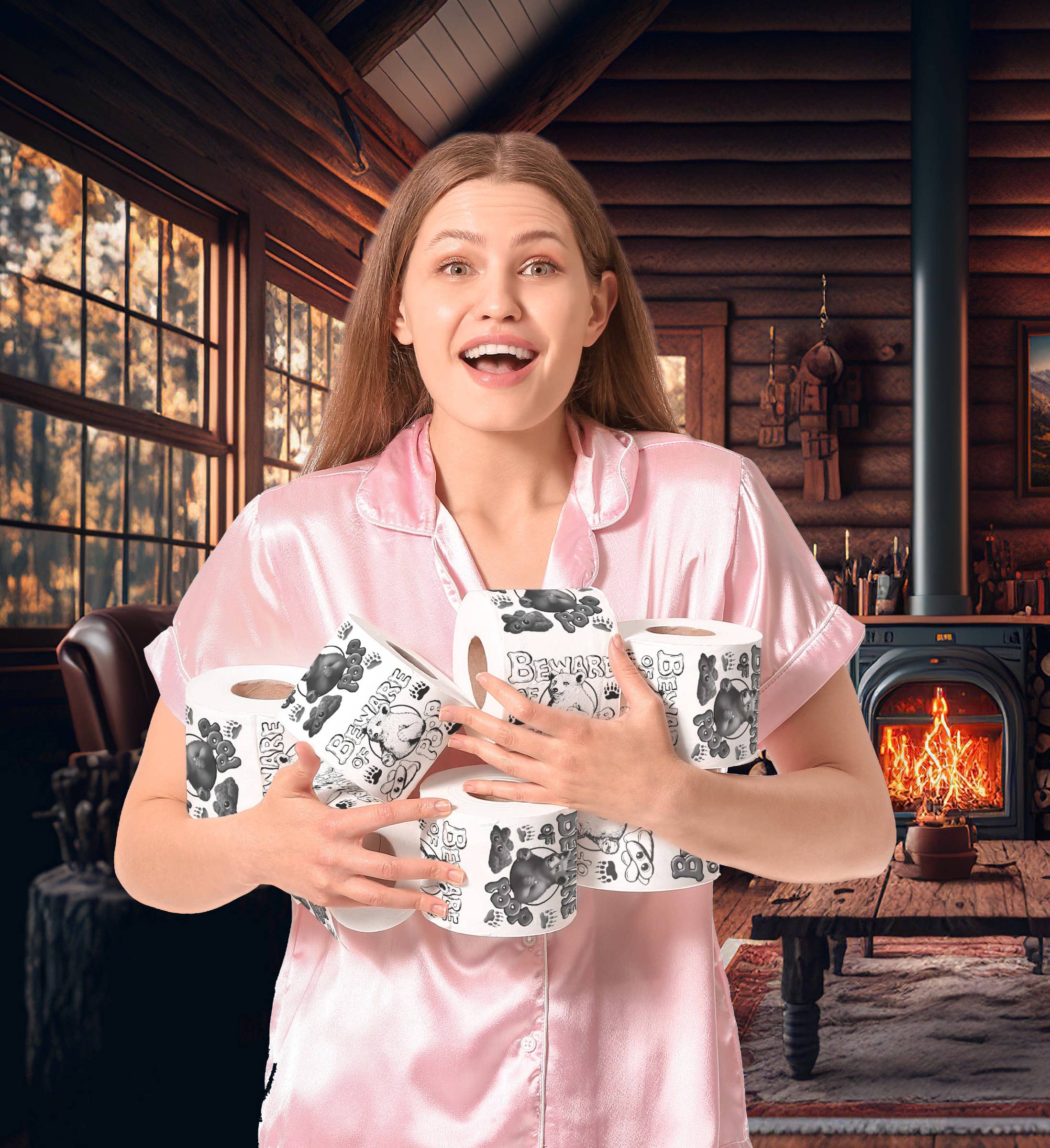 Cota Global - Wholesale Toilet Paper - PRINTED TP - BEWARE OF BEAR POOP6