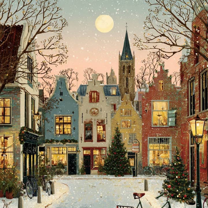 Fripperies - Wholesale Christmas Card - Christmas Village: NO. 8 | Card Fripperies