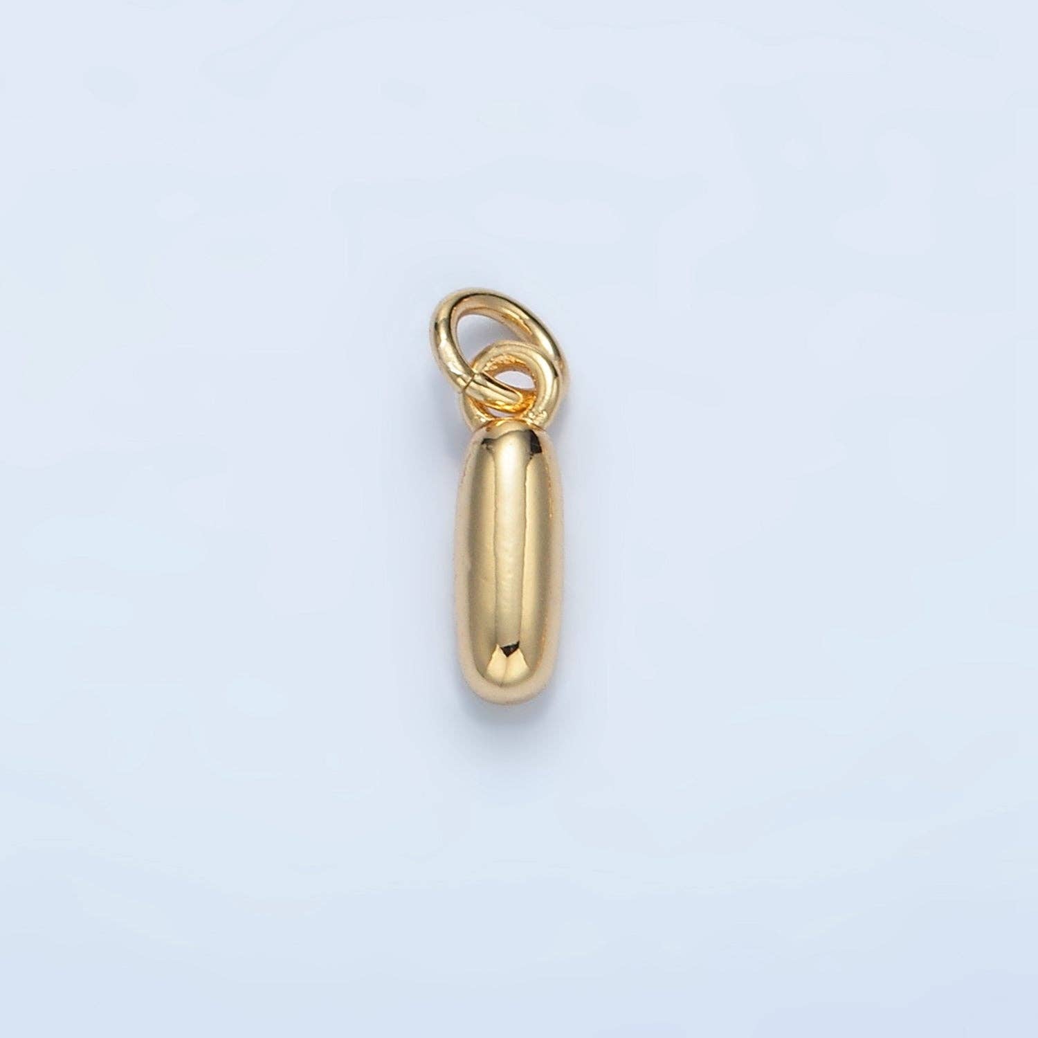 Aim Eternal - Wholesale Individual Charm/Pendant - 16K Gold Filled 10mm Initial Letter Chubby Balloon Mini Charm | A1591 - A16038