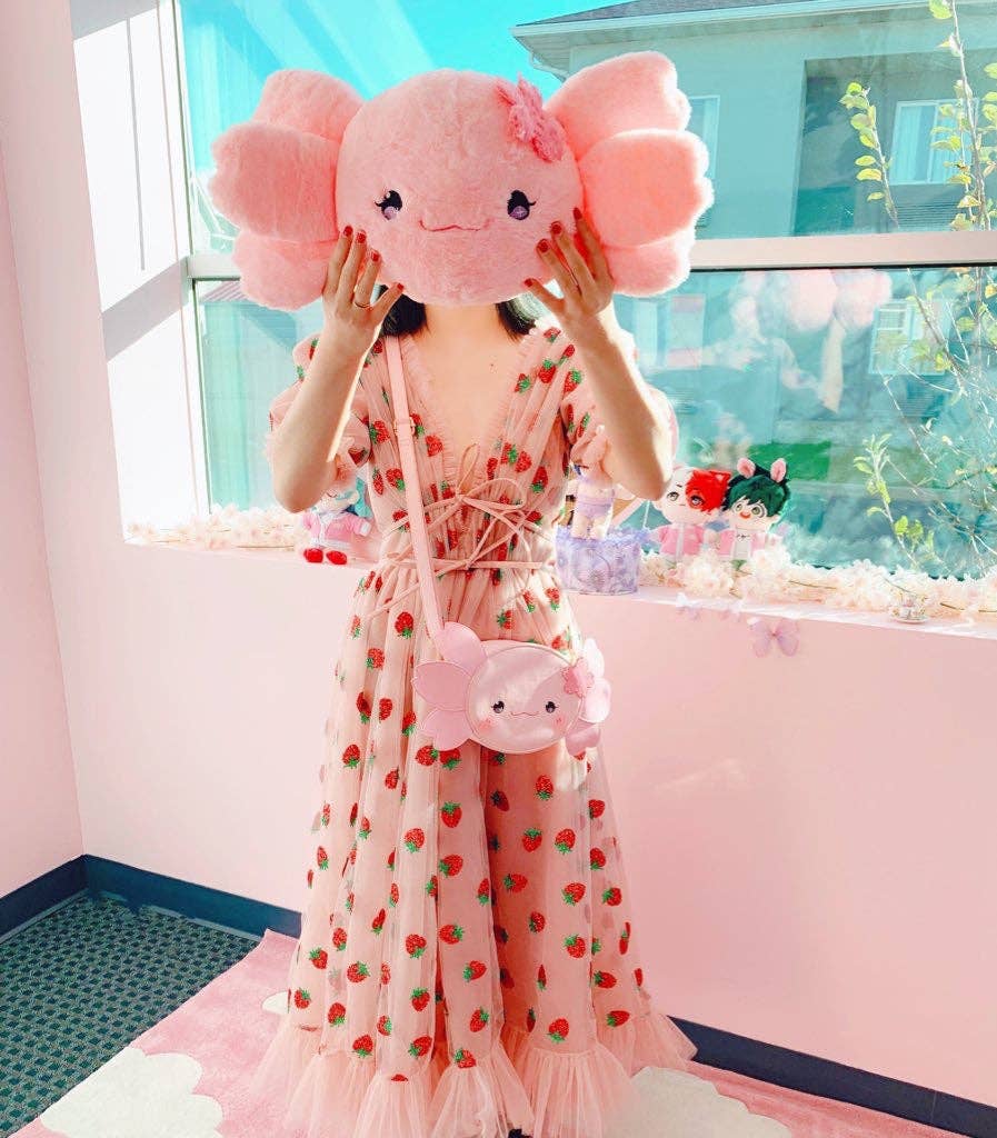 Agi Jagi Shop - Wholesale Crossbody Bag - Women's - Agi the Axolotl Crossbody Purse8