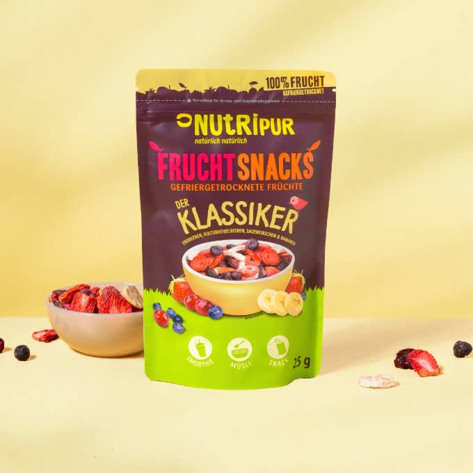 Freeze-dried fruits The classic, 25g for wholesale by NutriPur