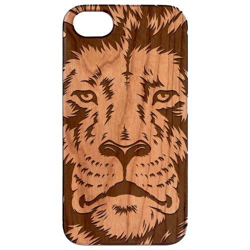 Cherry Wood Tie Bar Engraved in The USA Wooden Accessories Company Wooden Tie Clips with Laser Engraved Tiger Face Design
