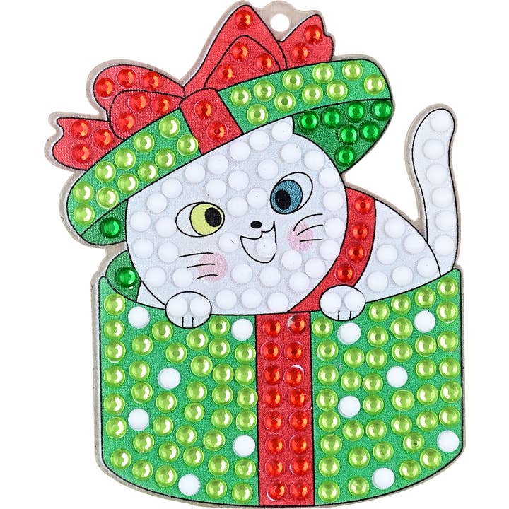 Peter Pauper Press - Wholesale DIY Craft Kit - Kids - Big Gem Painting Christmas Ornaments Kit6