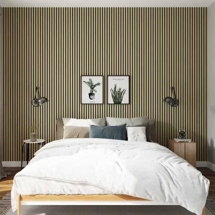 Jobu Home – wholesale Wall Accent – Natural Oak Acoustic Wall Panels2