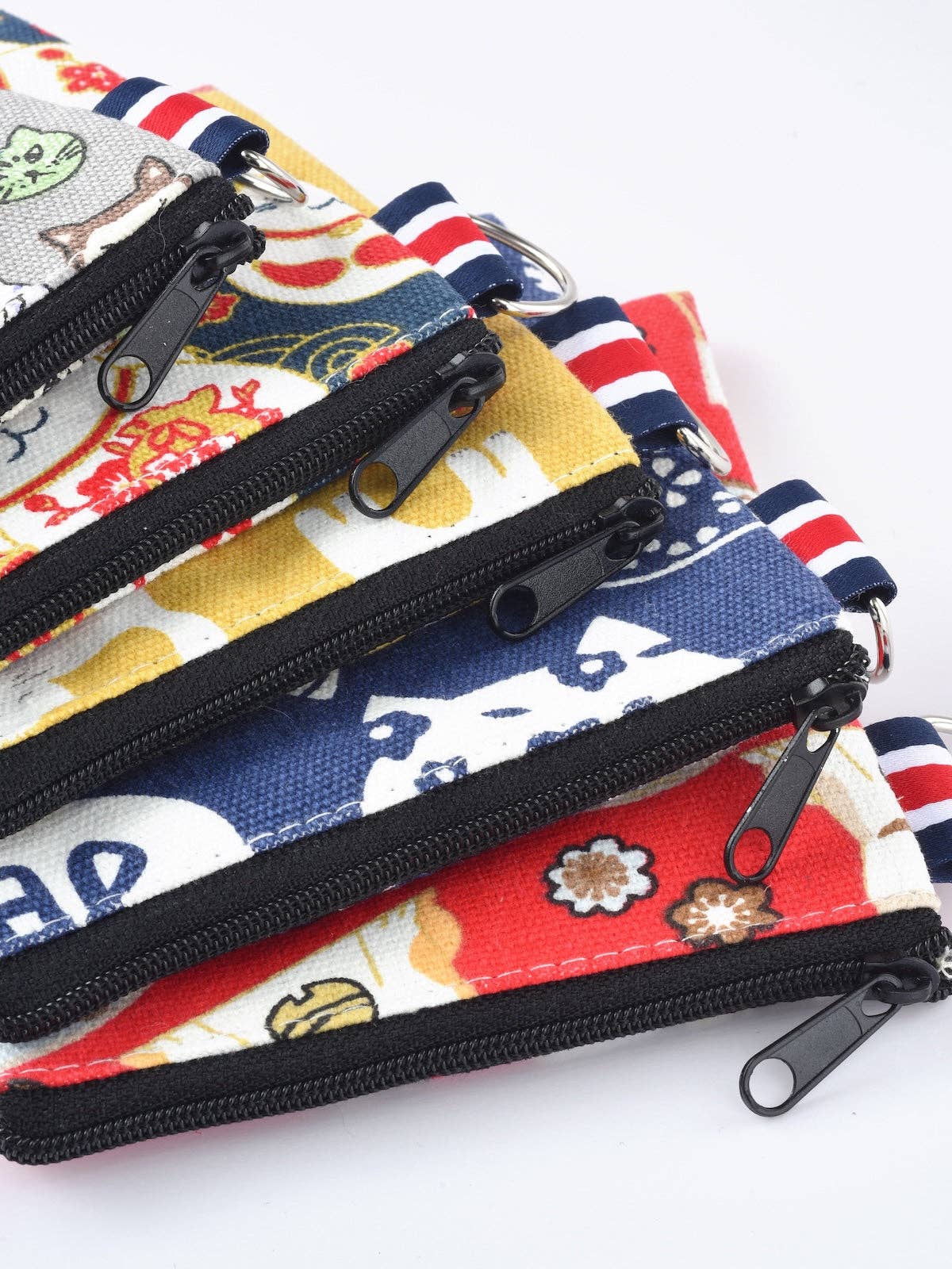 Funkyrel® Atzbranding Limited – Porta-moedas - Mulher por atacado – Cosbai - Porta-moedas com padrão de gatos em lona9