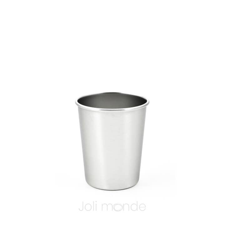 Joli Monde – wholesale Dricksglas och koppar – Barn och baby – 180 ml SILVER rostfritt stål glas