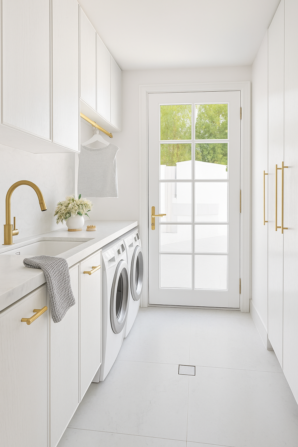 Mama and Tochter - Wholesale Hand Towel - 100% Organic Cotton Rustic Waffle Tea/Hand Towel - Lt Grey3