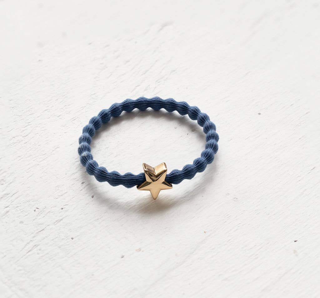 Last True Angel – wholesale Hair tie – Wave Hair Tie with Gold Star Charm (Various Colours)11