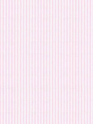 Pink Seersucker Stripe in Cotton - Custom Made Fitted Sheet for wholesale by Wendy Anne