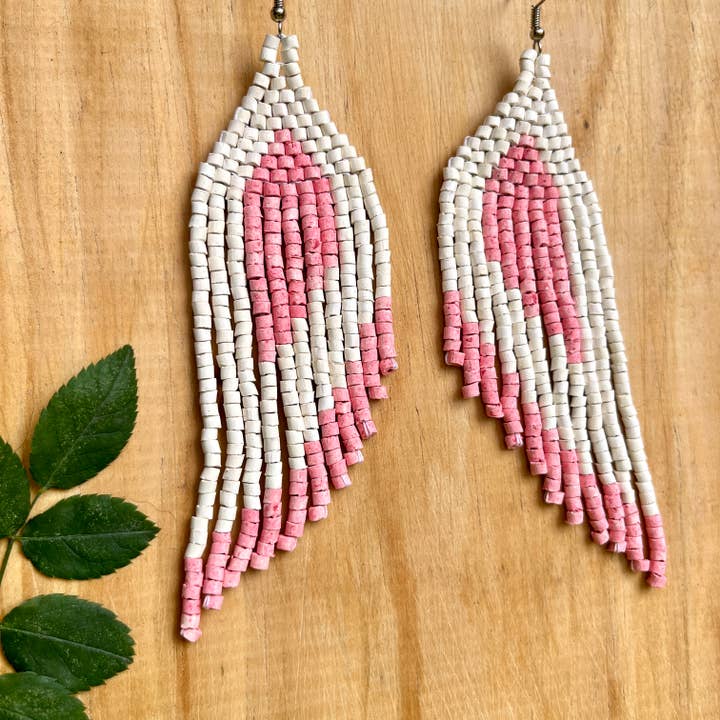 Los Colores de la Tierra - Vente Boucles d'oreilles pendantes - Boucles d'oreilles en perles d'argile faites à la main au design miroir Barbie2