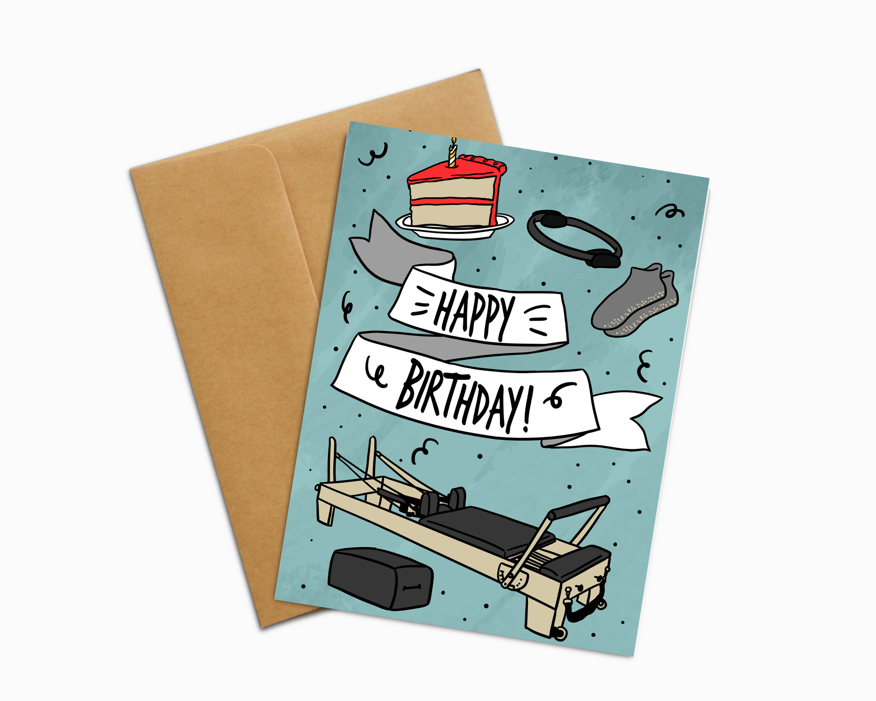 Sole Inspired - Wholesale Everyday Greeting Card - Happy Birthday Pilates_Reformer Card0