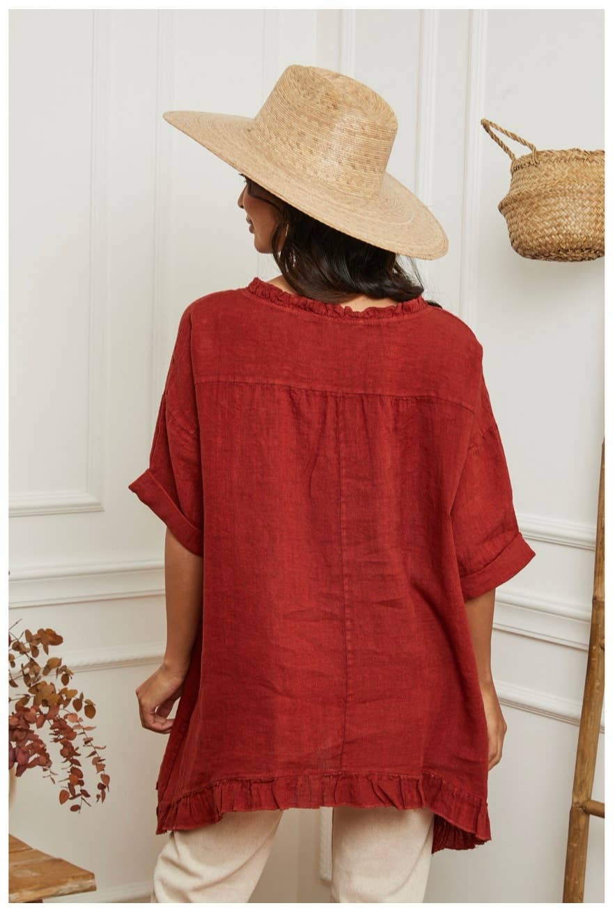 LÉA & LUC - Wholesale Tunic - Women's - 100% Linen Tunic REF.1076850