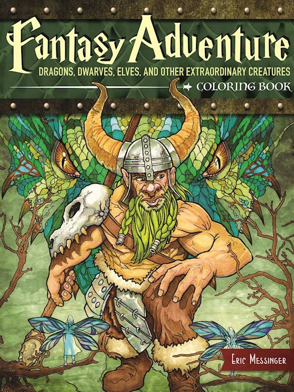 Fantasy Adventure Coloring Book - Adult Coloring Designs for wholesale by Fox Chapel Publishing