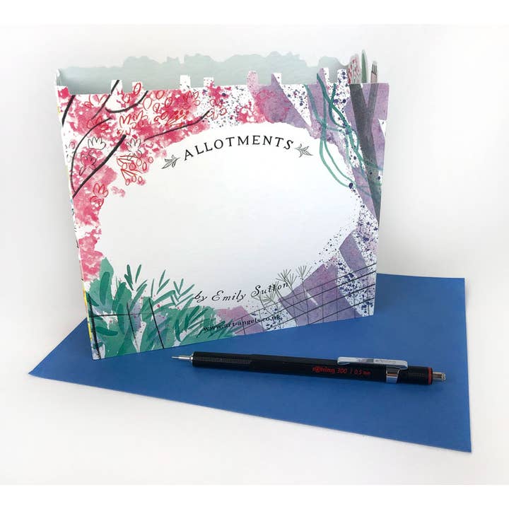 Art Angels - Vente Carte de vœux classique - Carte de lotissement 3D Blackbird - Emily Sutton