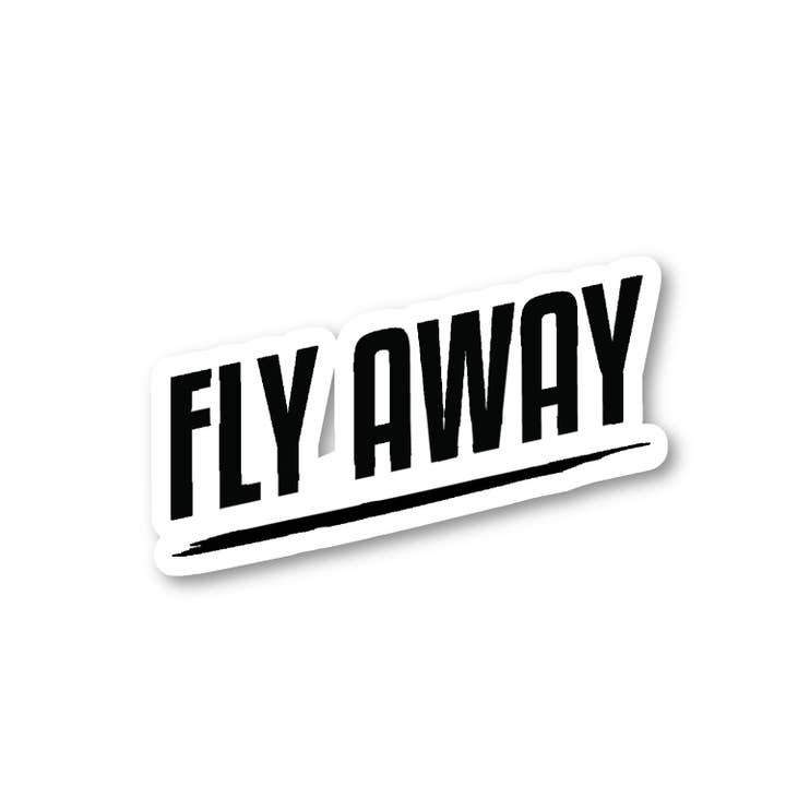FunPopStickers - Venta al por mayor Pegatina - Fly Away Travel Wanderlust, paquete de 3, juego de pegatinas de vinilo para portátil de 2,5, 3 y 4 pulgadas, calcomanías Travel Wanderlust para portátil, teléfono, botella de agua, coche y más (paquete de 3)
