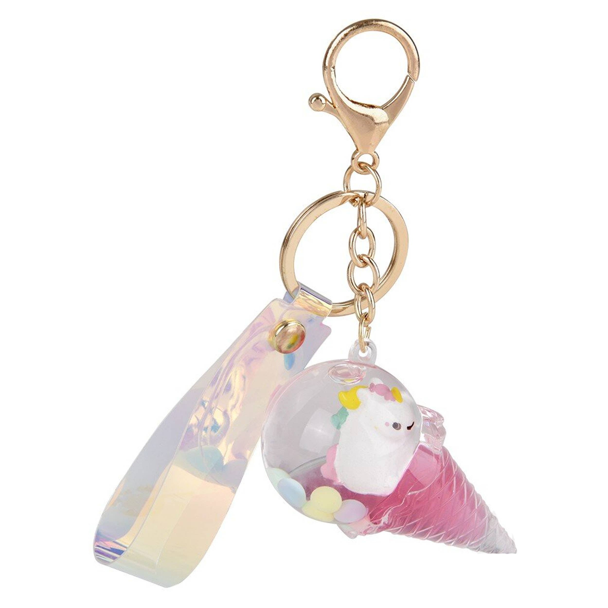 PR GROUPS LLC - Venta al por mayor Llavero - Niños - Llavero con Helado de Patrón Animal - Surtido2