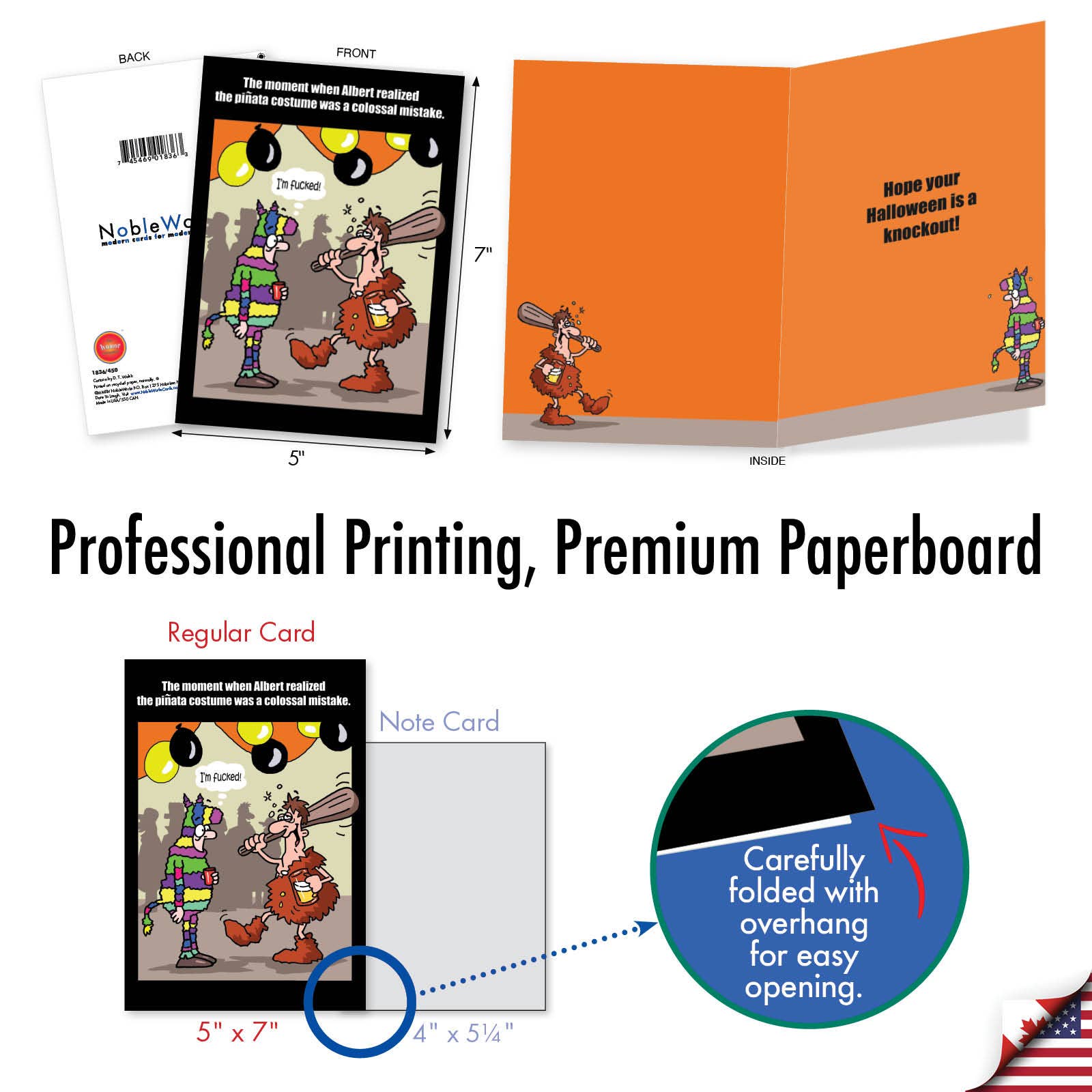 NobleWorks – Großhandel Halloween-Karten – Halloween-Karte - Pinata-Fehler3