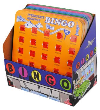 Regal Games - Wholesale Board Game - Original Travel Bingo Counter PDQ 24 count