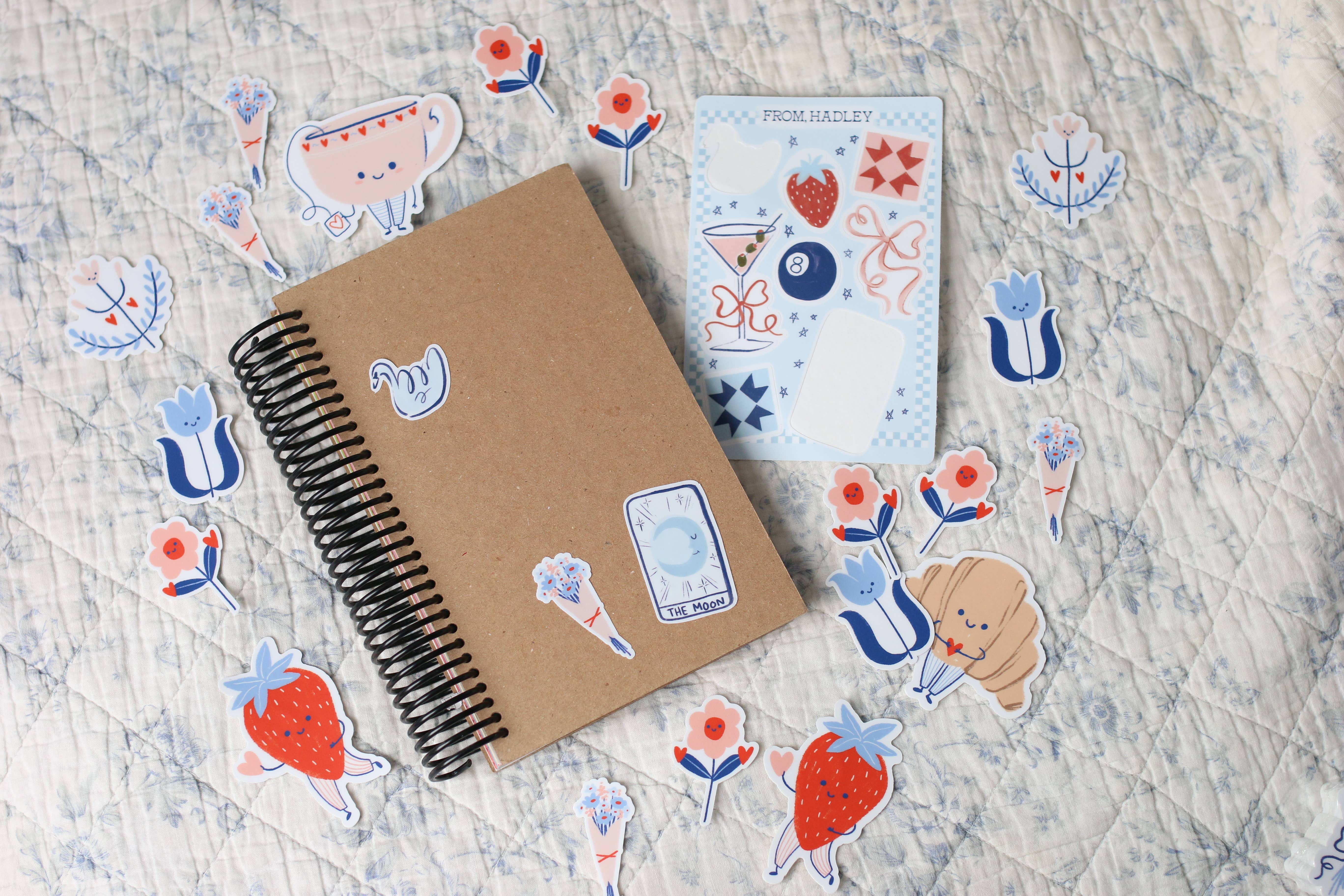 From, Hadley - Wholesale Sticker - Blue Tulip Vinyl Sticker3