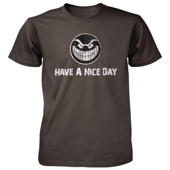 Camiseta de Algodón de 4.5 oz - Nice Day Evil para venta al por mayor de Jester Clothing Company
