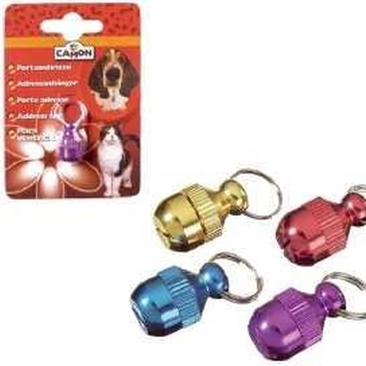 Pets One – wholesale Halsbandsberlock - Katt och hund – Camon Identifier i form av färgade rör PACK 4