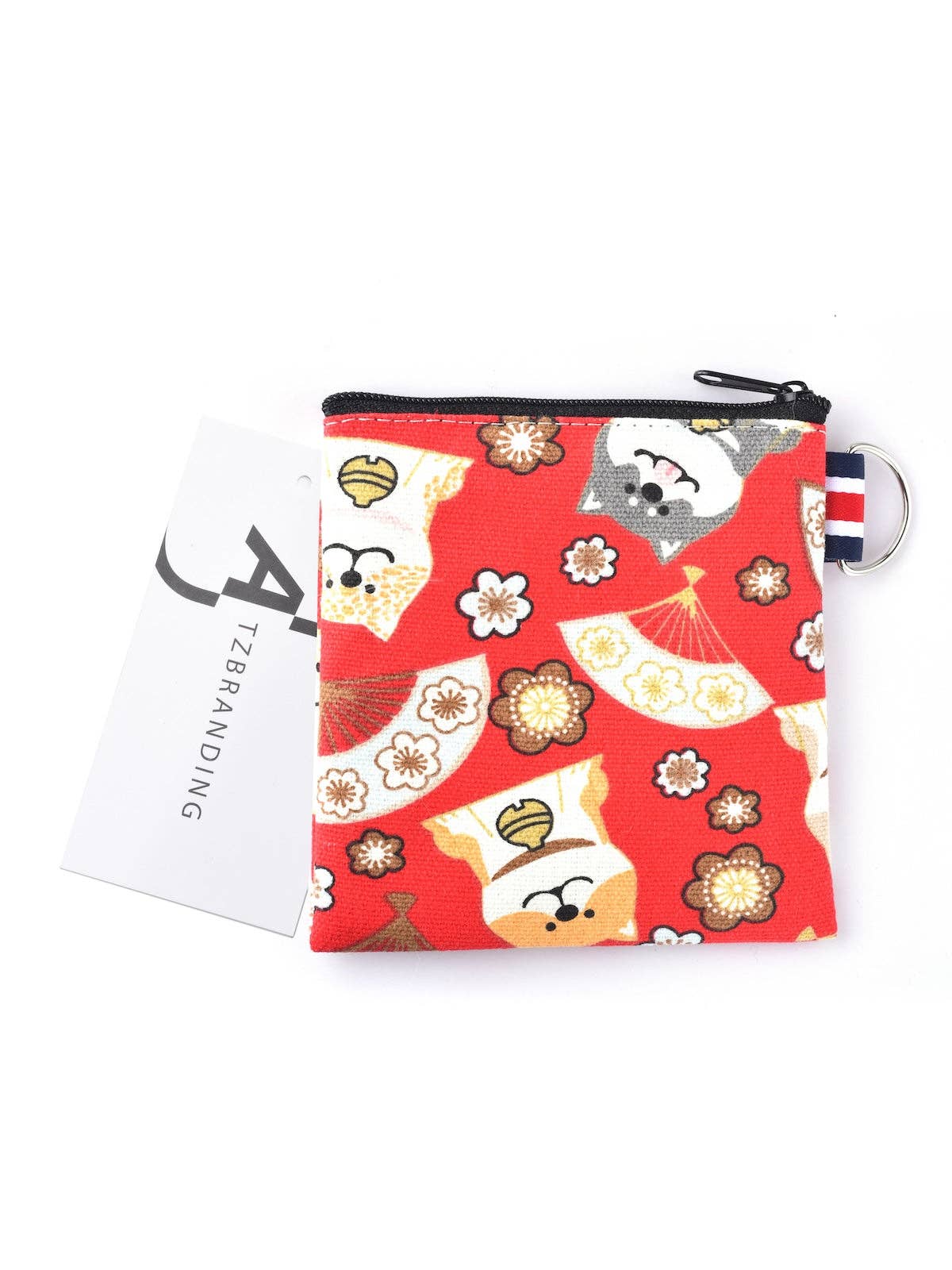 Funkyrel® Atzbranding Limited – Porta-moedas - Mulher por atacado – Cosbai - Porta-moedas com padrão de gatos em lona1