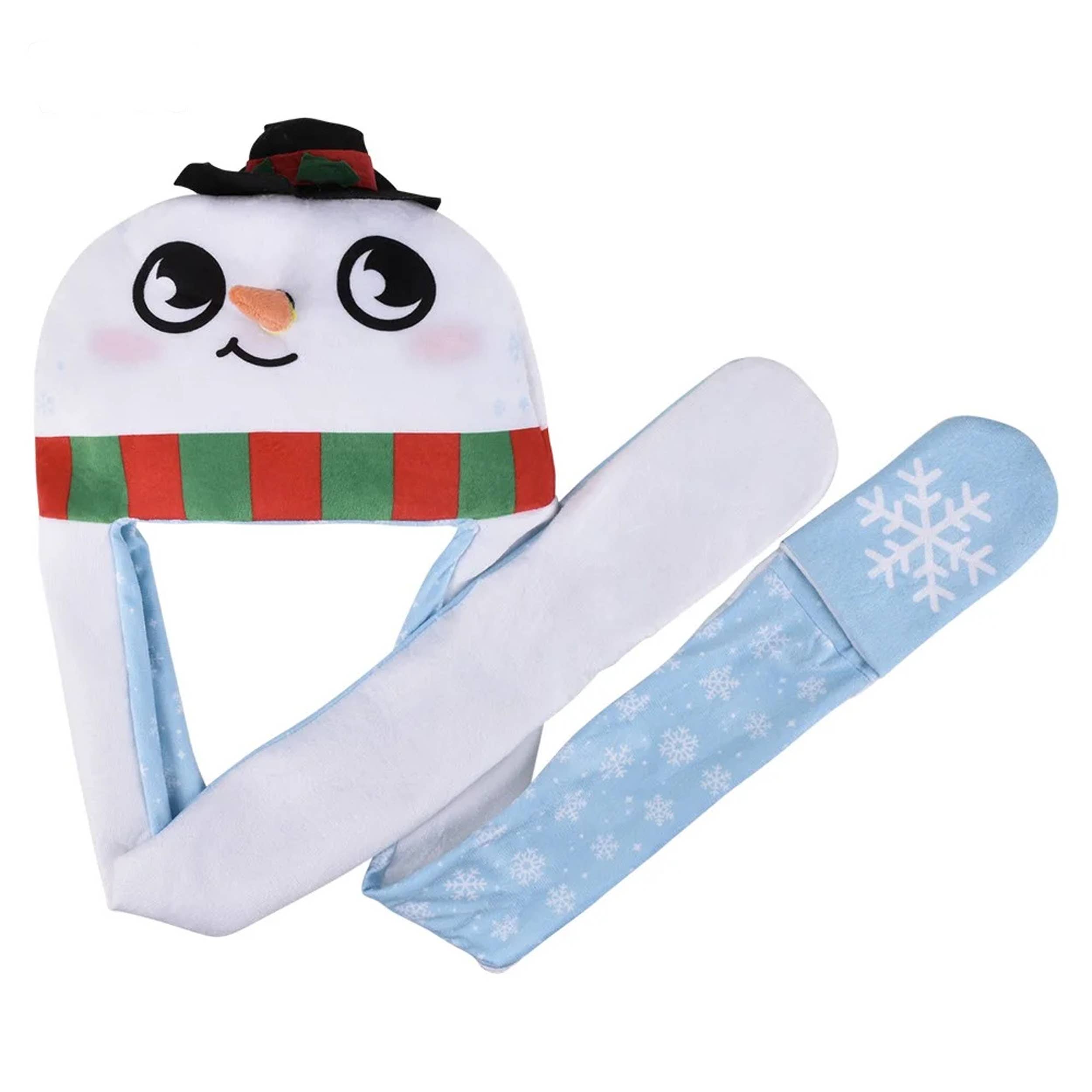 HALLEE - Wholesale Scarf - Women's - Light Up Christmas Plush Scarf Hat - Assorted2