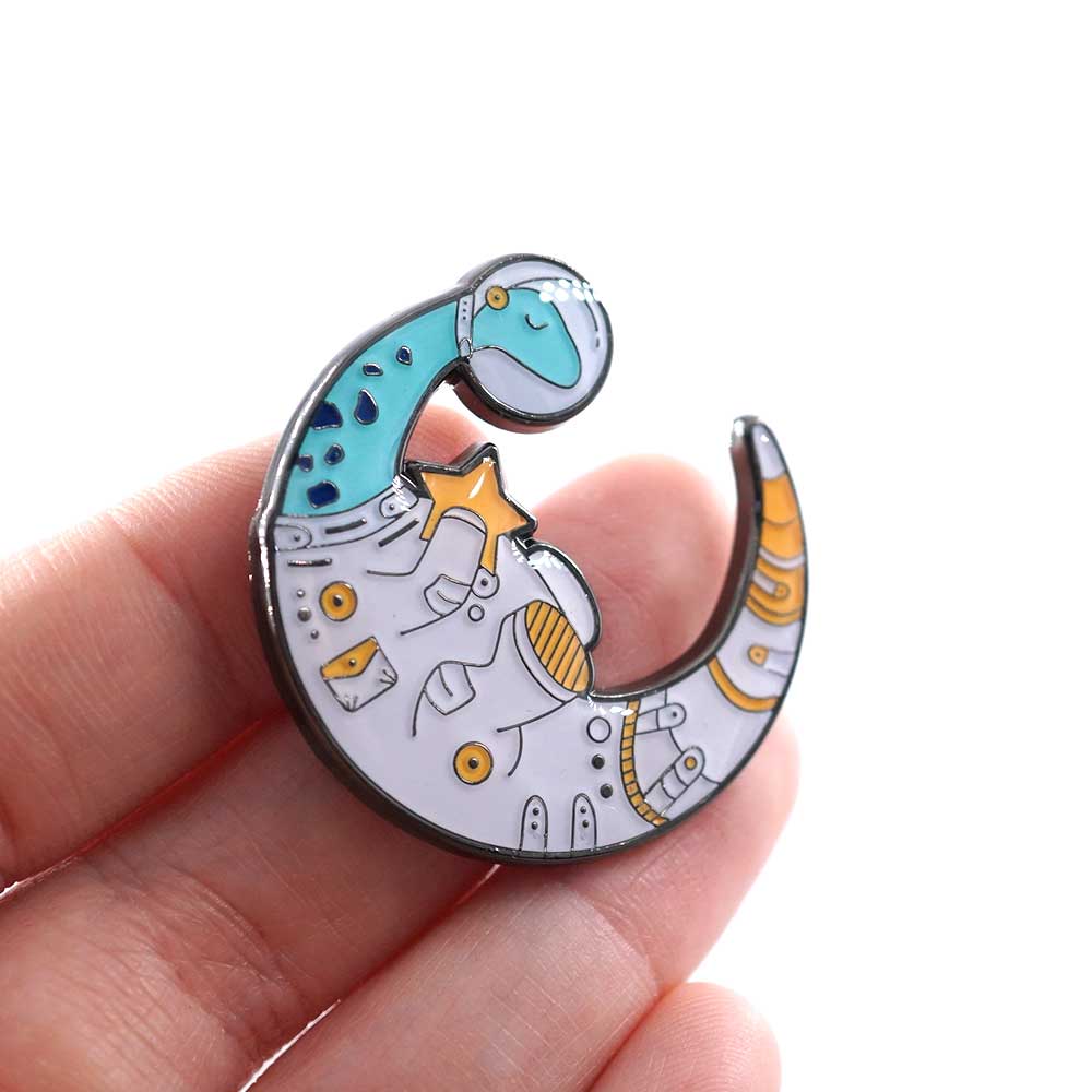 Compoco - Wholesale Lapel Pin/Button - Space Dino Enamel Pin1