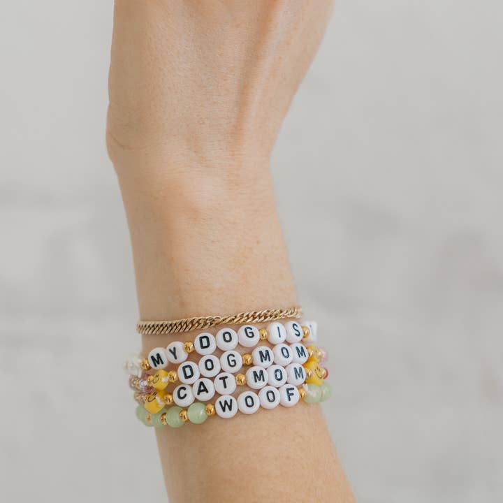 dexypaws - Wholesale Beaded Bracelet - "WOOF" Bracelet