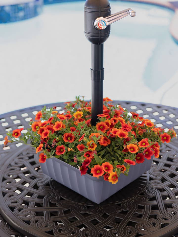 6 Pk Square Mix Color (2 Brown, 2 Grey, 2 White) #2 for wholesale by Savannah Umbrella Accents