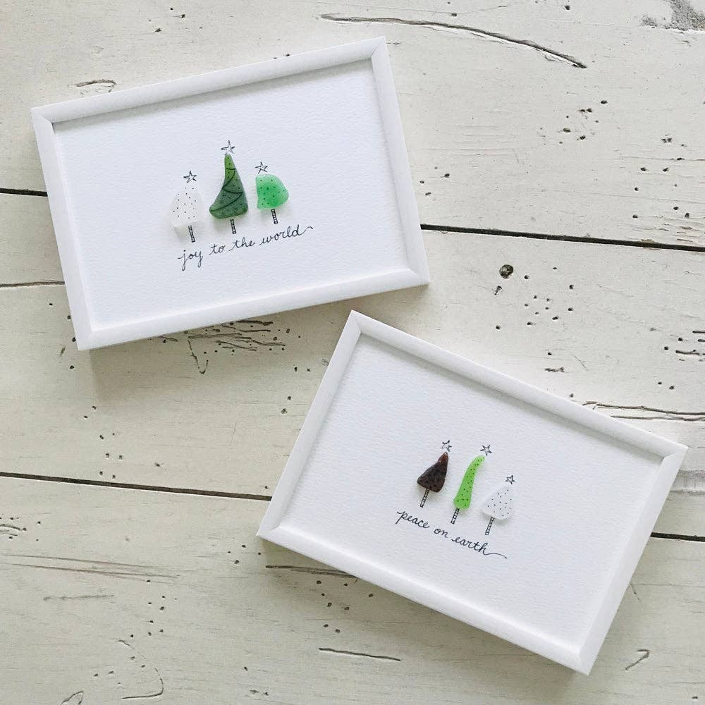 Sook & Hook - Wholesale Christmas Wall Art - Christmas Trees Sea Glass Art4