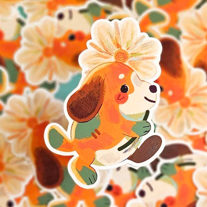 Flower Friend Stickers for wholesale by Sulkypup