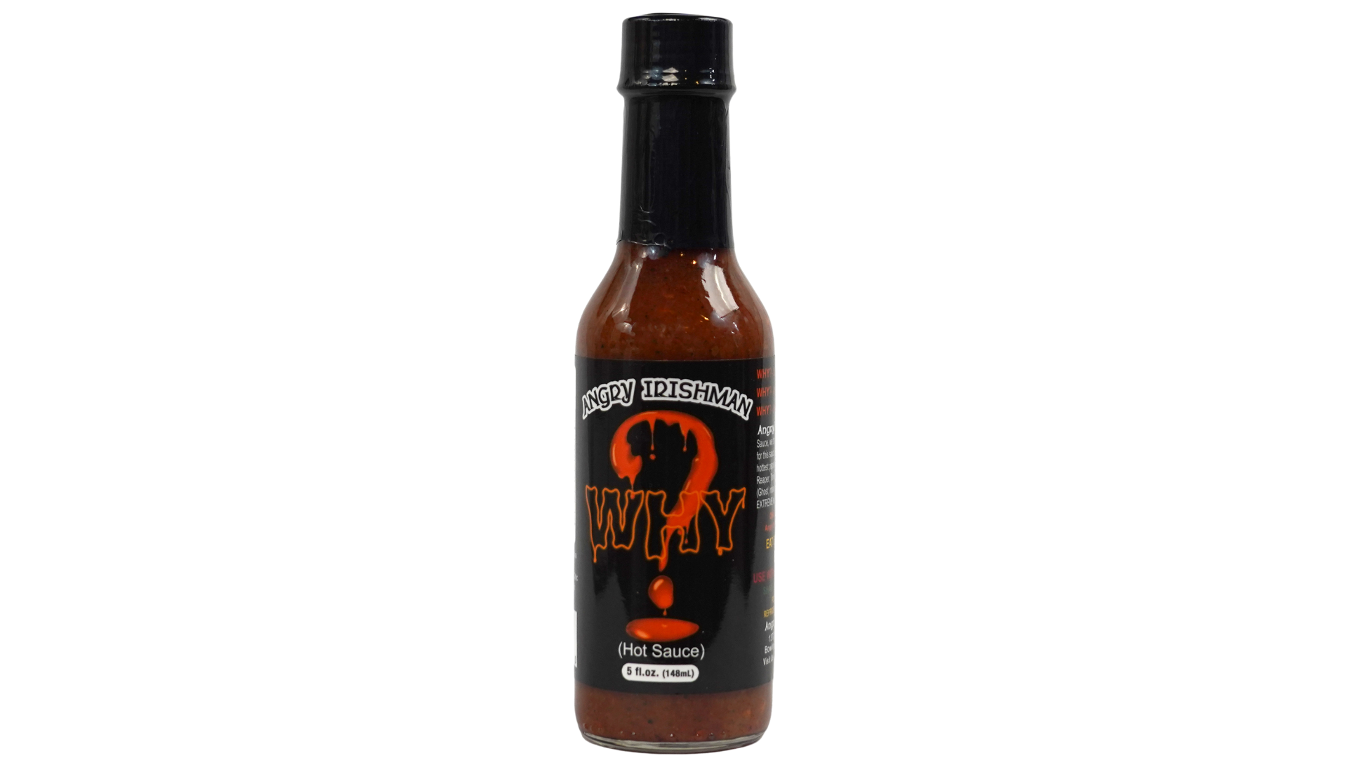 Angry Irishman LLC - Vente Sauces piquantes - Pourquoi Sauce1