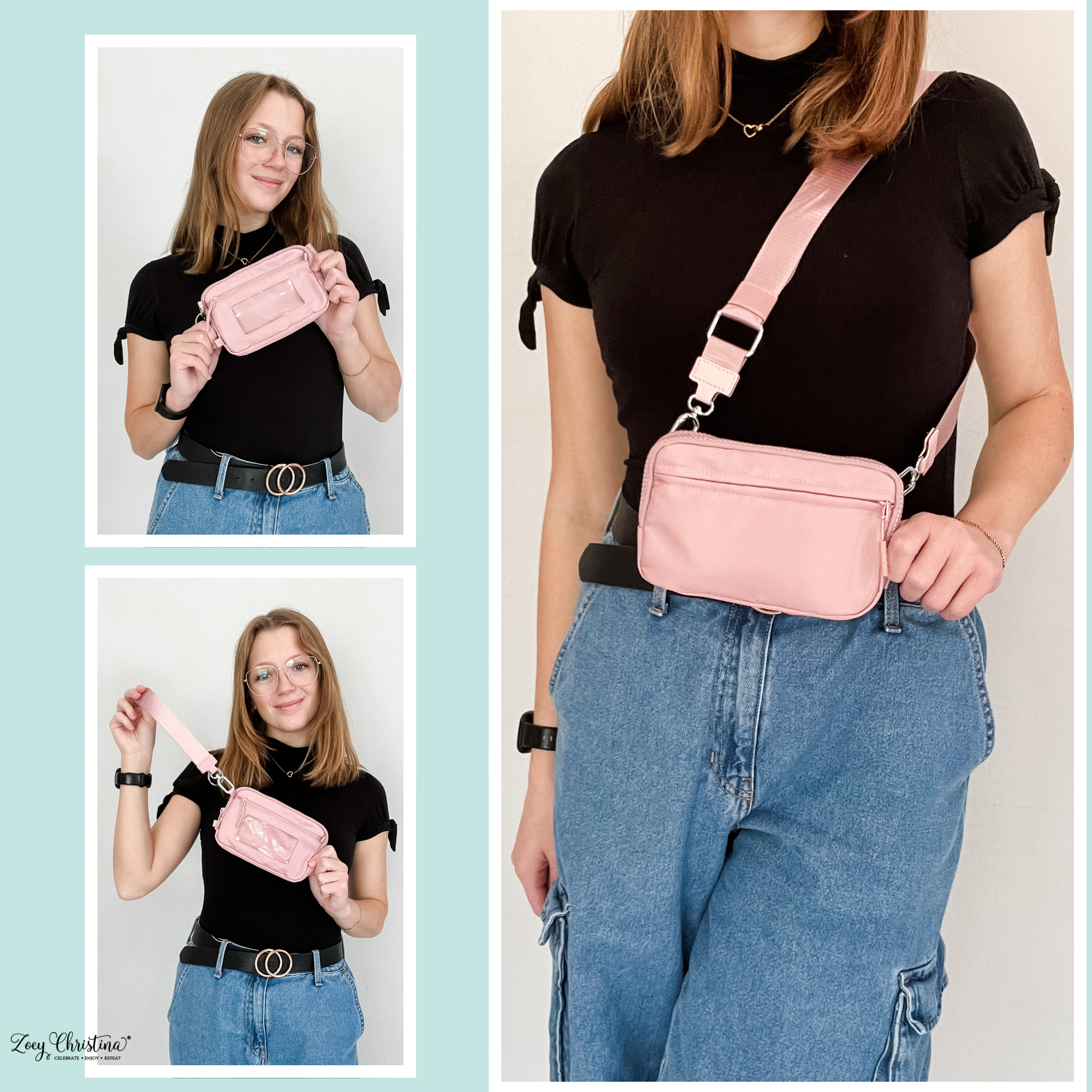 Zoey Christina - Wholesale Wallet - Unisex - Large Wristlet Wallet with Phone Pocket – 7 Color Options2