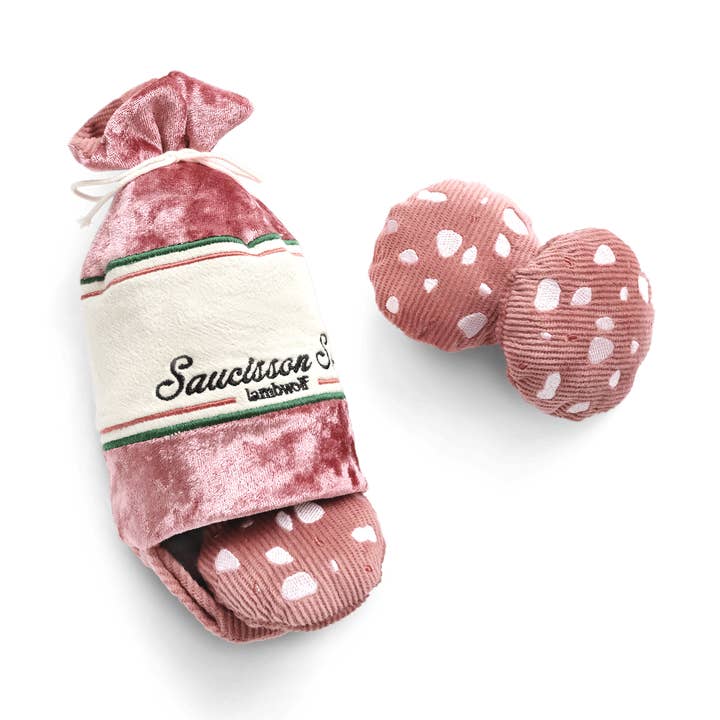 SAUCISSON SEC//BEREICHERUNGSSPIELZEUG FÜR HUNDE für den Großhandel von Lambwolf Collective